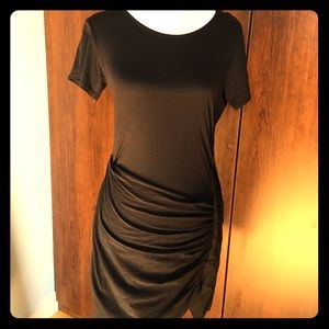 Black Short Sleeve Theory Dress